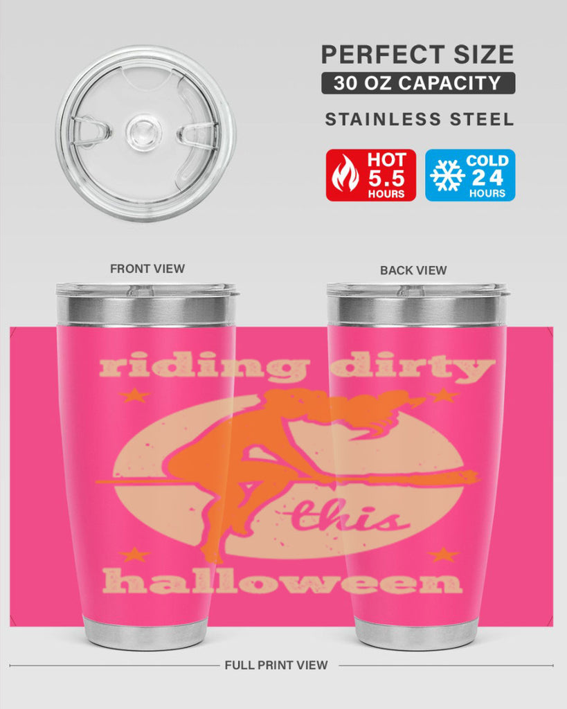 riding dirty this halloween 133#- halloween- Tumbler