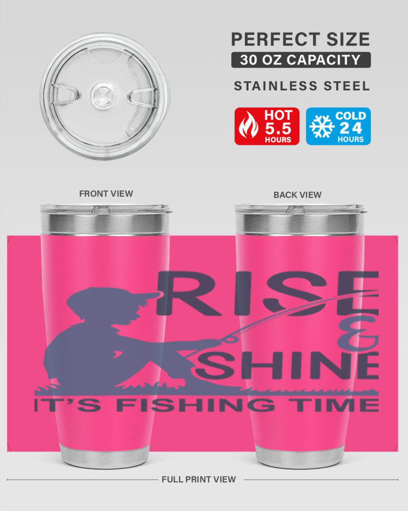 rise shine 41#- fishing- Tumbler