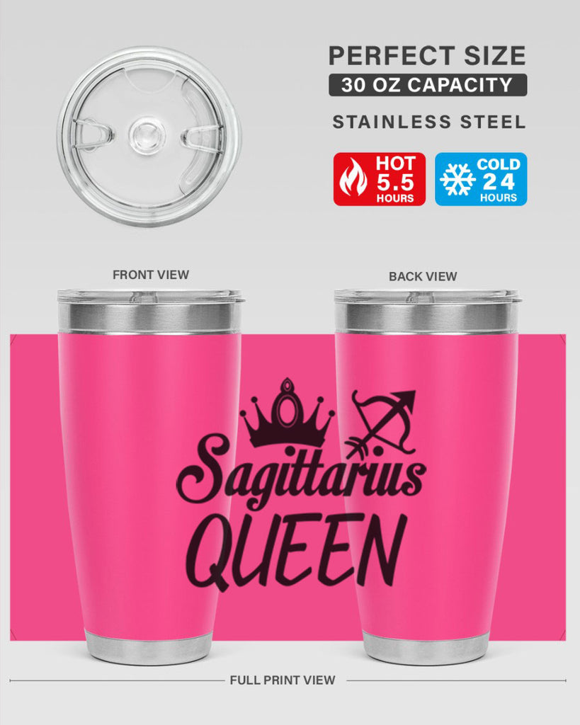 sagittarius queen 412#- zodiac- Tumbler