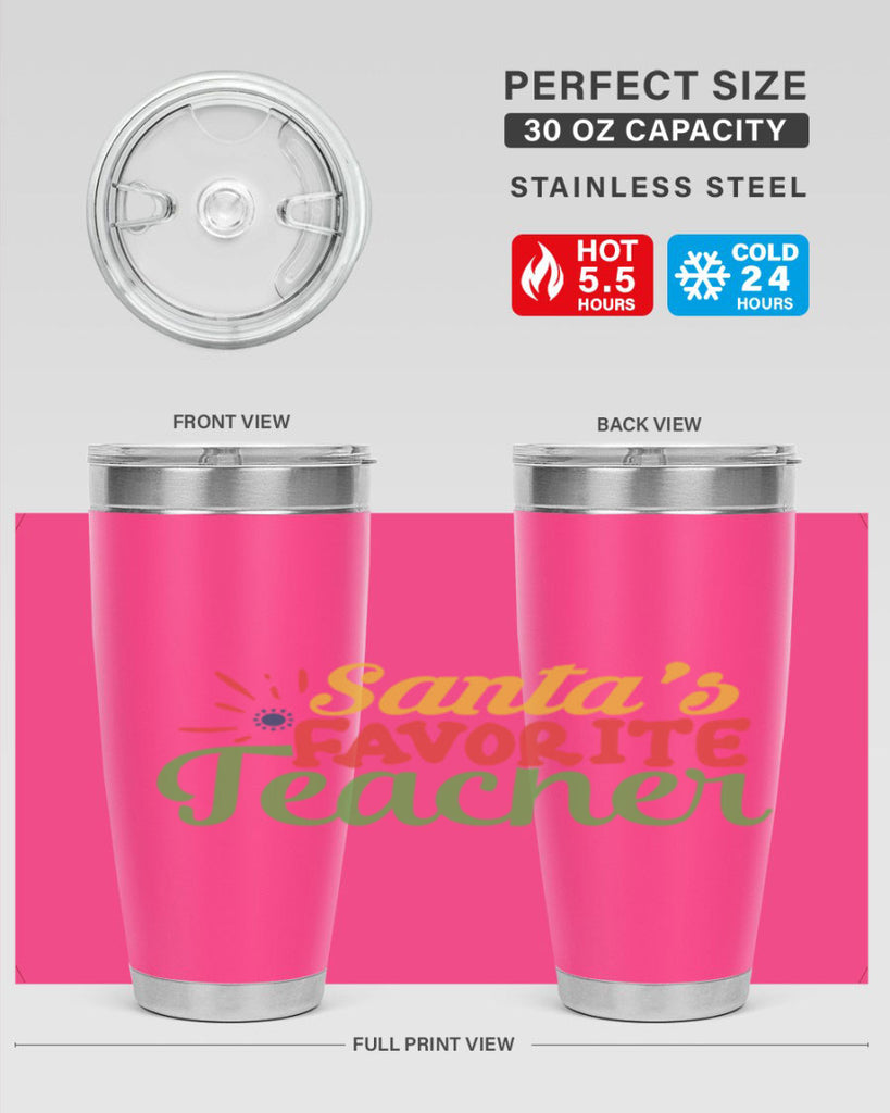 santas favorite teacher Style 152#- teacher- tumbler