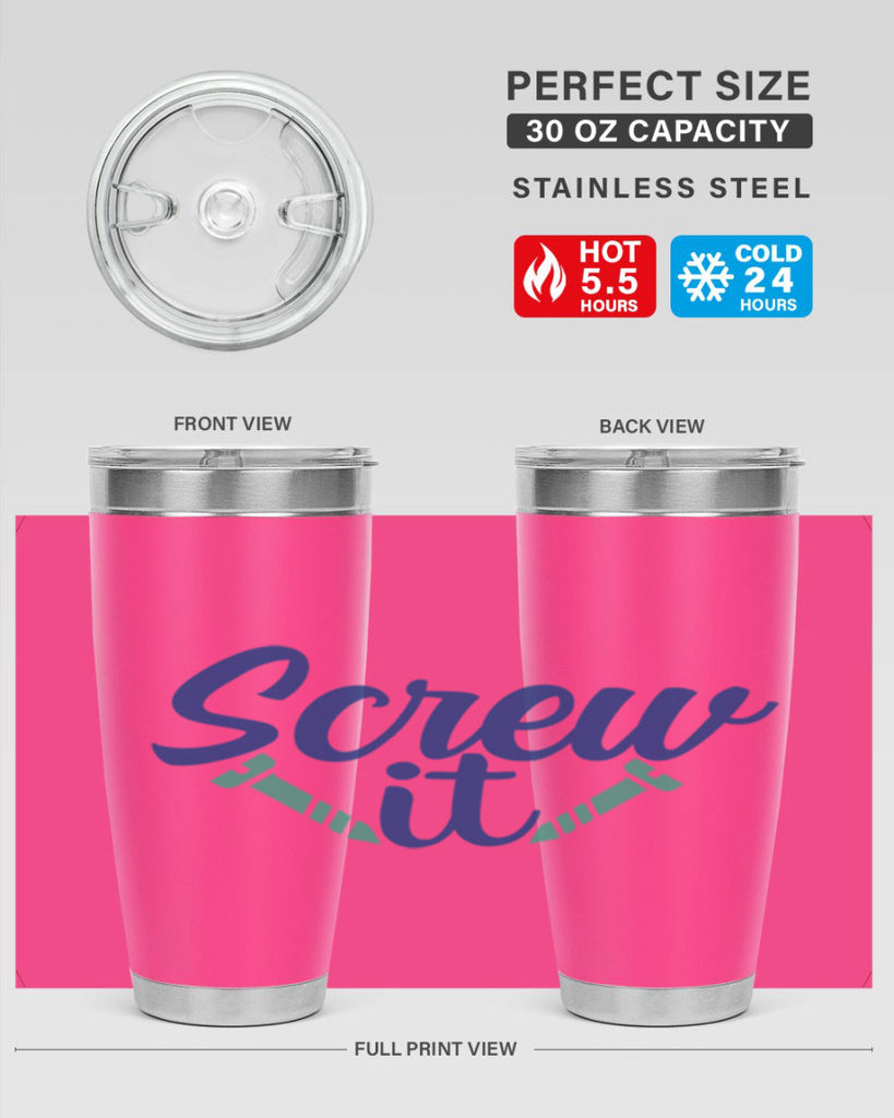 screw it 168#- wine- Tumbler