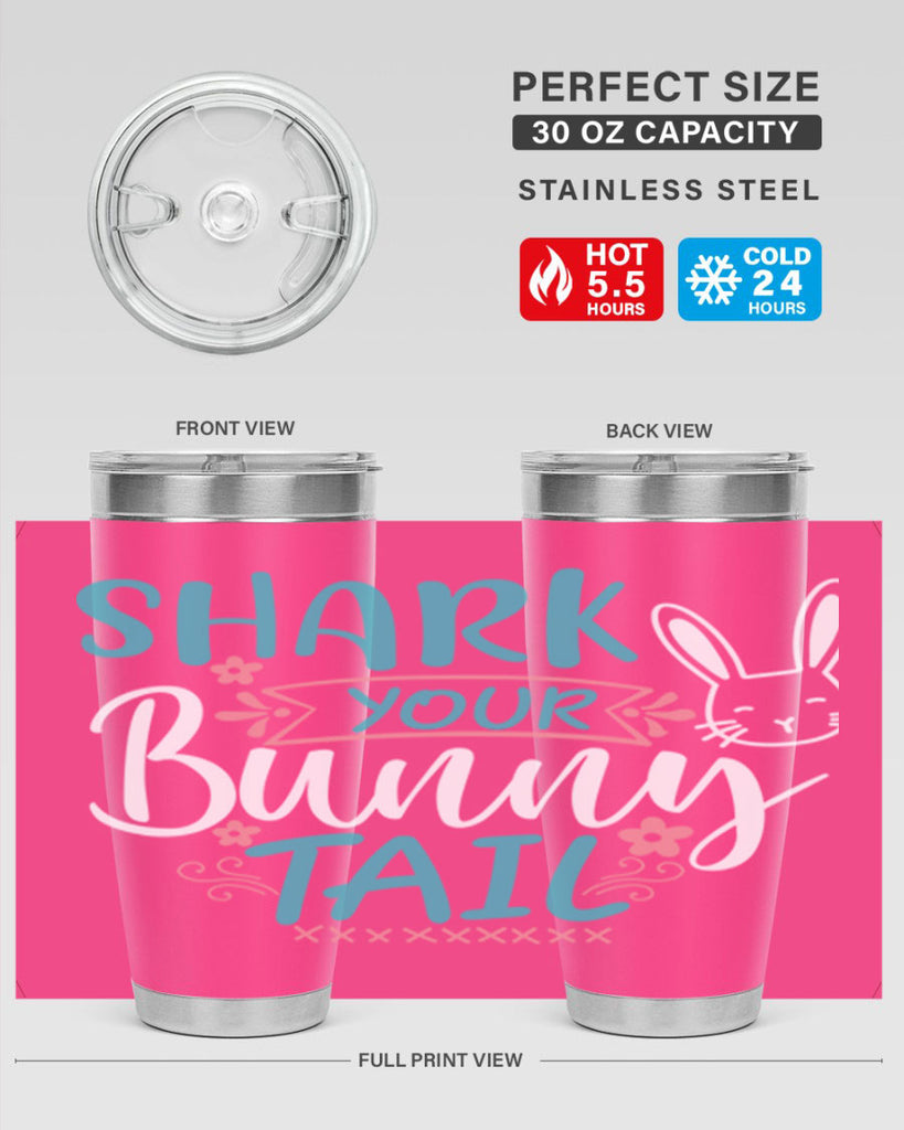 shark your bunny tail 9#- easter- Tumbler