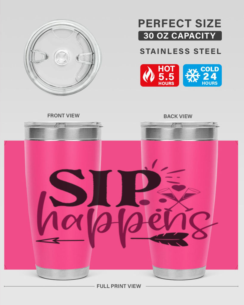 sip happens 164#- wine- Tumbler