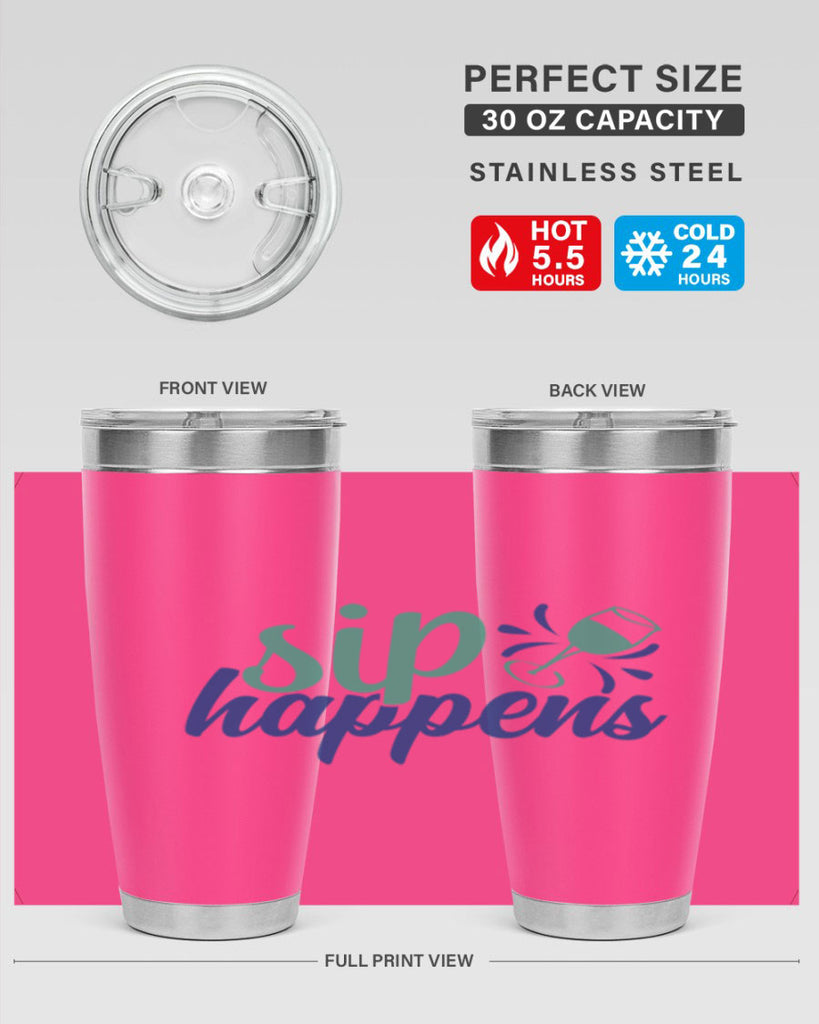 sip happens 165#- wine- Tumbler