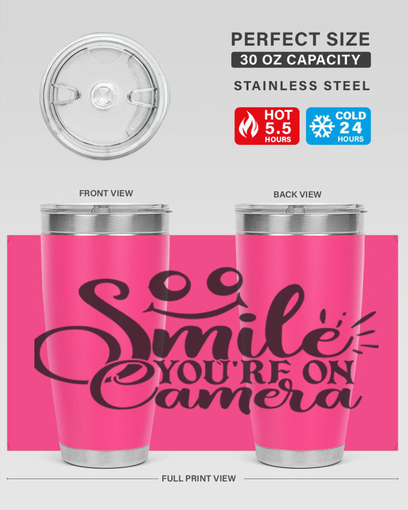 smile youre on camera 53#- home- Tumbler