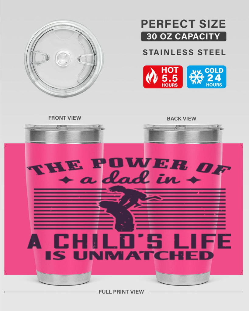 the power of a dad 150#- fathers day- Tumbler