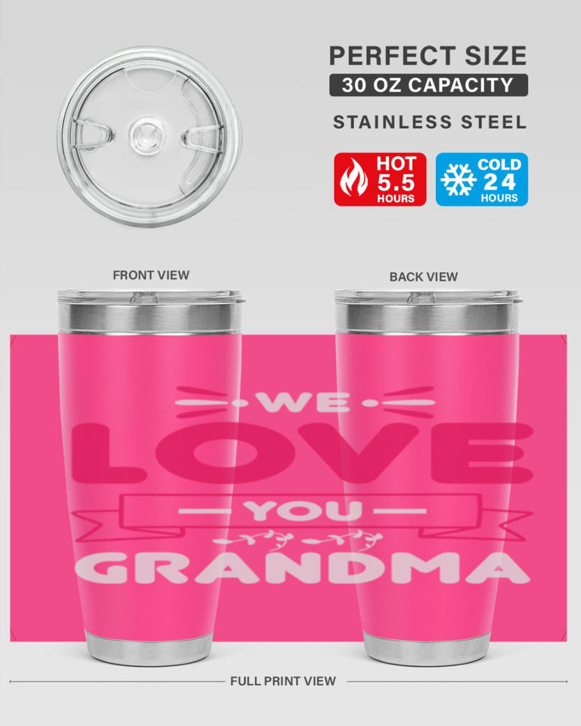 we love you grandma 28#- mom- Tumbler