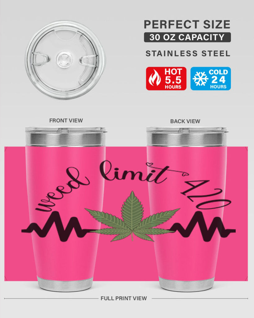 weed limit 420 cannabis heartbeat 292#- marijuana- Tumbler