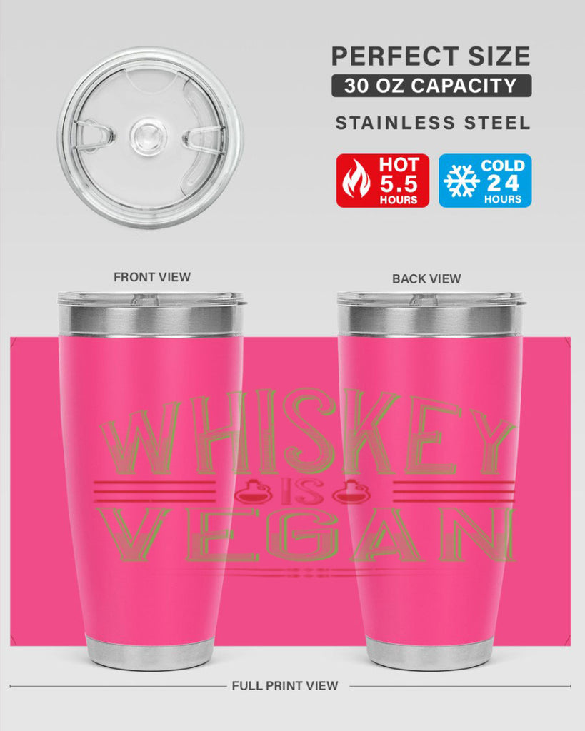 whiskey is vegan 110#- vegan- Tumbler