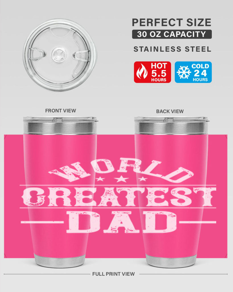 world greatest dad 143#- fathers day- Tumbler