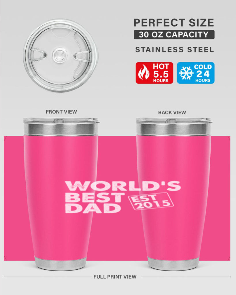 world is best dad est m 62#- dad- Tumbler