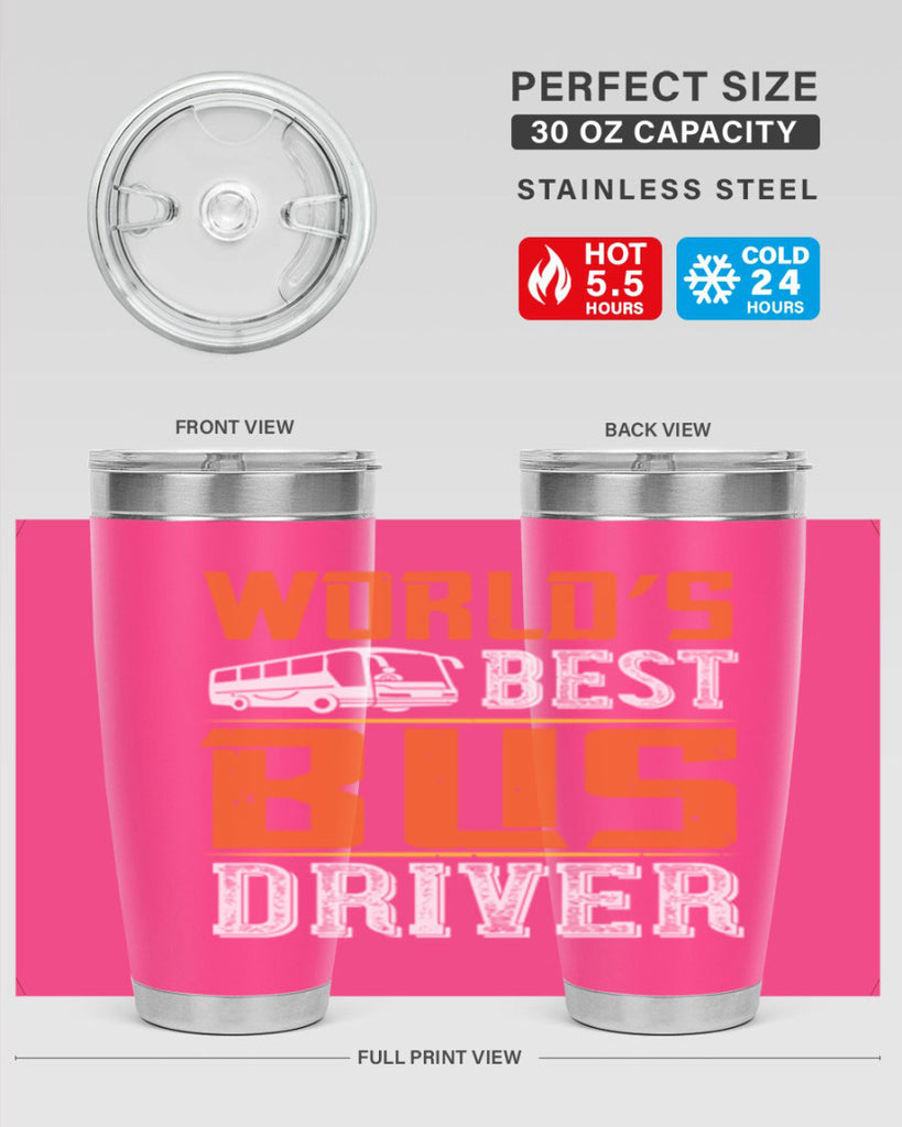 world’s best bus driver Style 4#- bus driver- tumbler