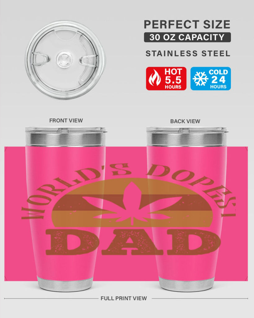 world’s dopest dad 137#- fathers day- Tumbler