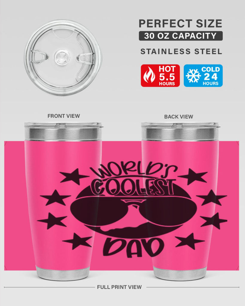 worlds coolest dad 11#- fathers day- Tumbler