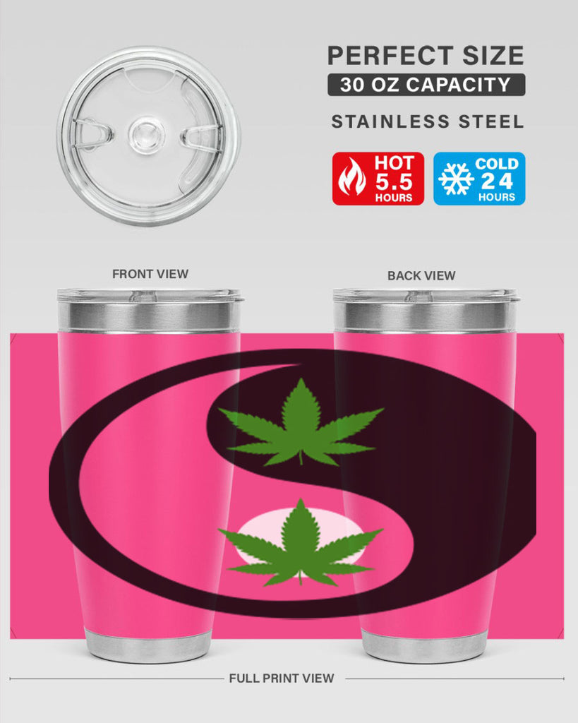 yin and yang weed 311#- marijuana- Tumbler