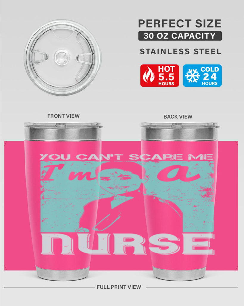 you cant scare me im a nurse Style 8#- medical- tumbler