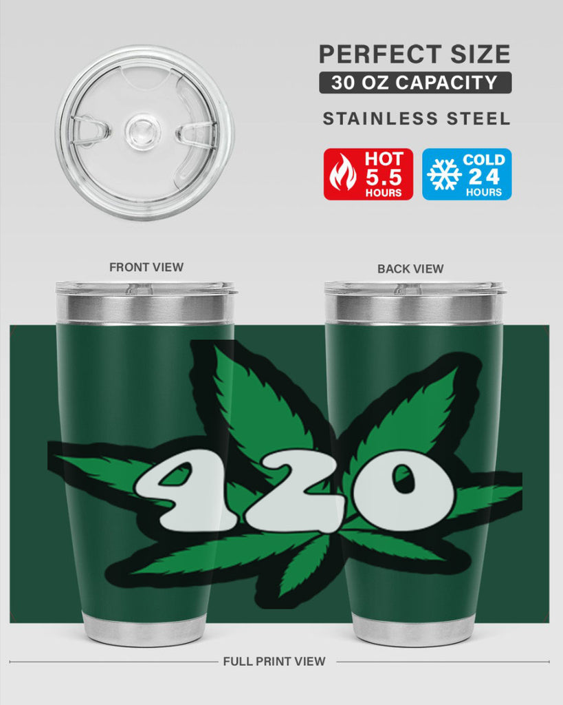 420 4#- marijuana- Tumbler