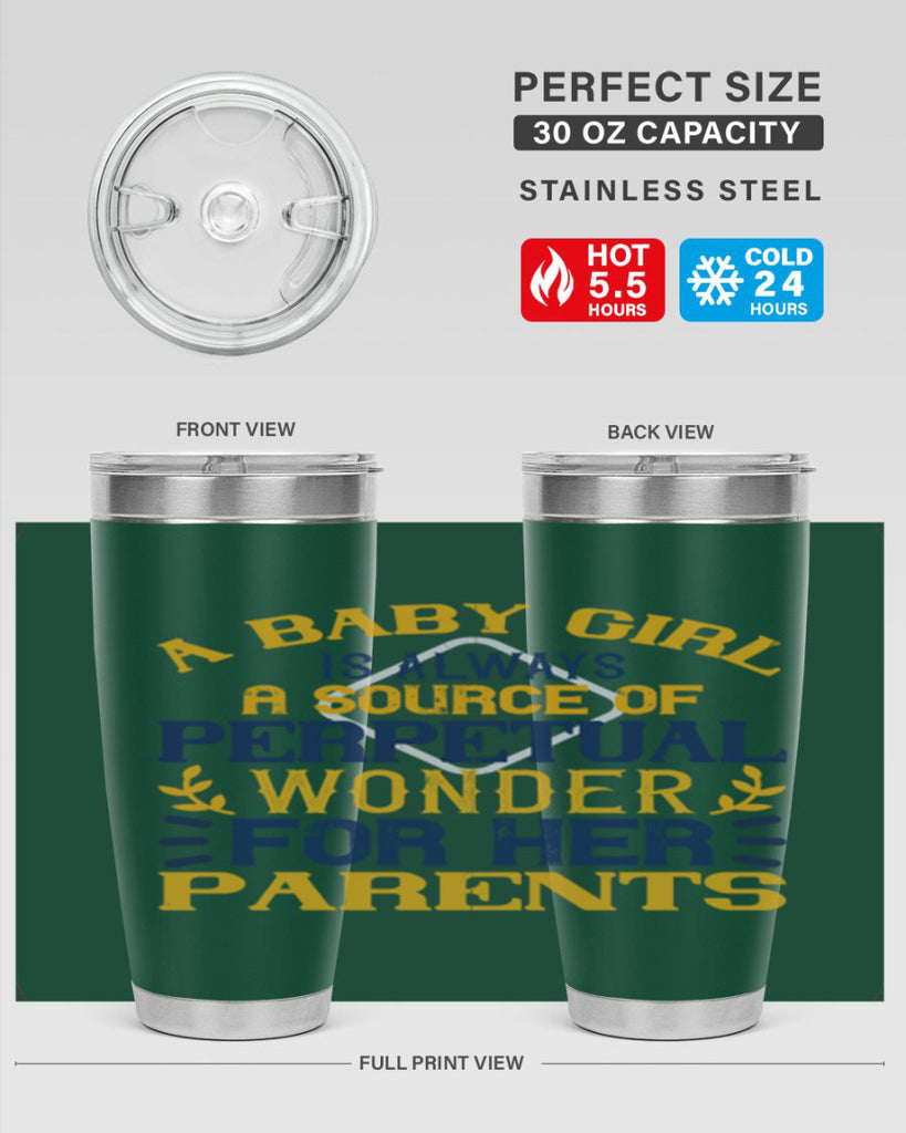 A baby girl is always a source of perpetual wonder for her parents Style 142#- baby- tumbler