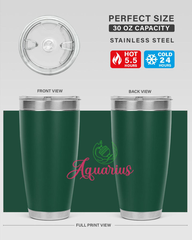 Aquarius 70#- zodiac- Tumbler