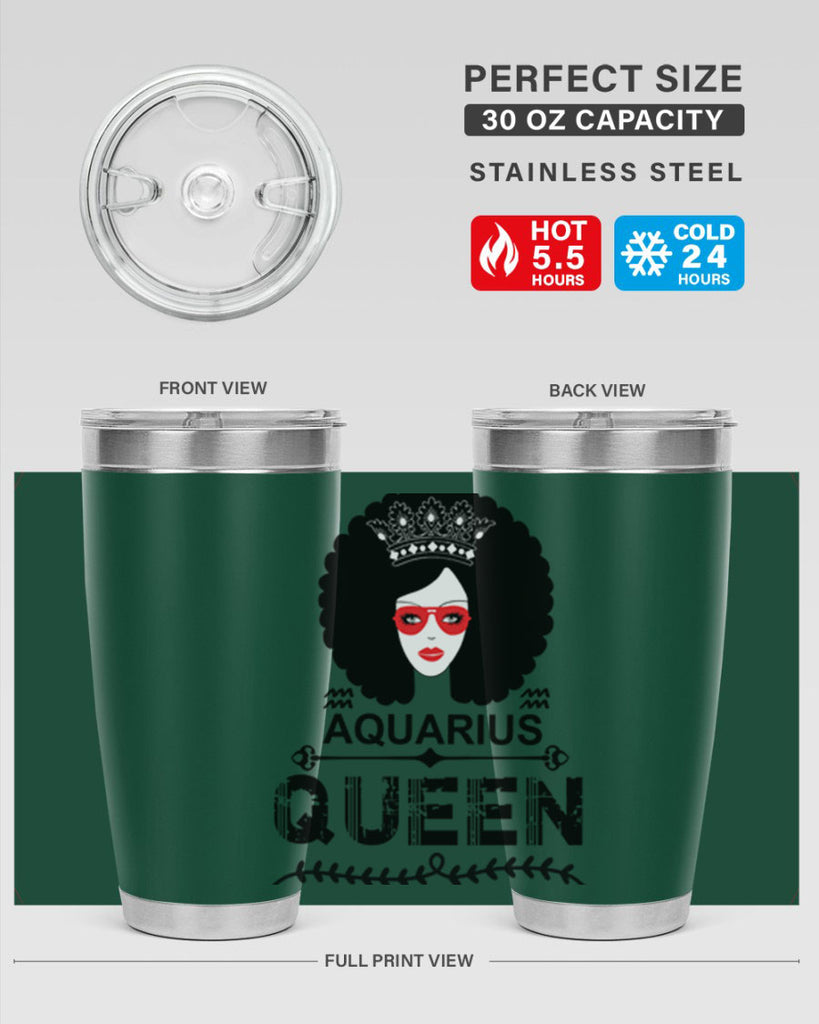 Aquarius queen 75#- zodiac- Tumbler