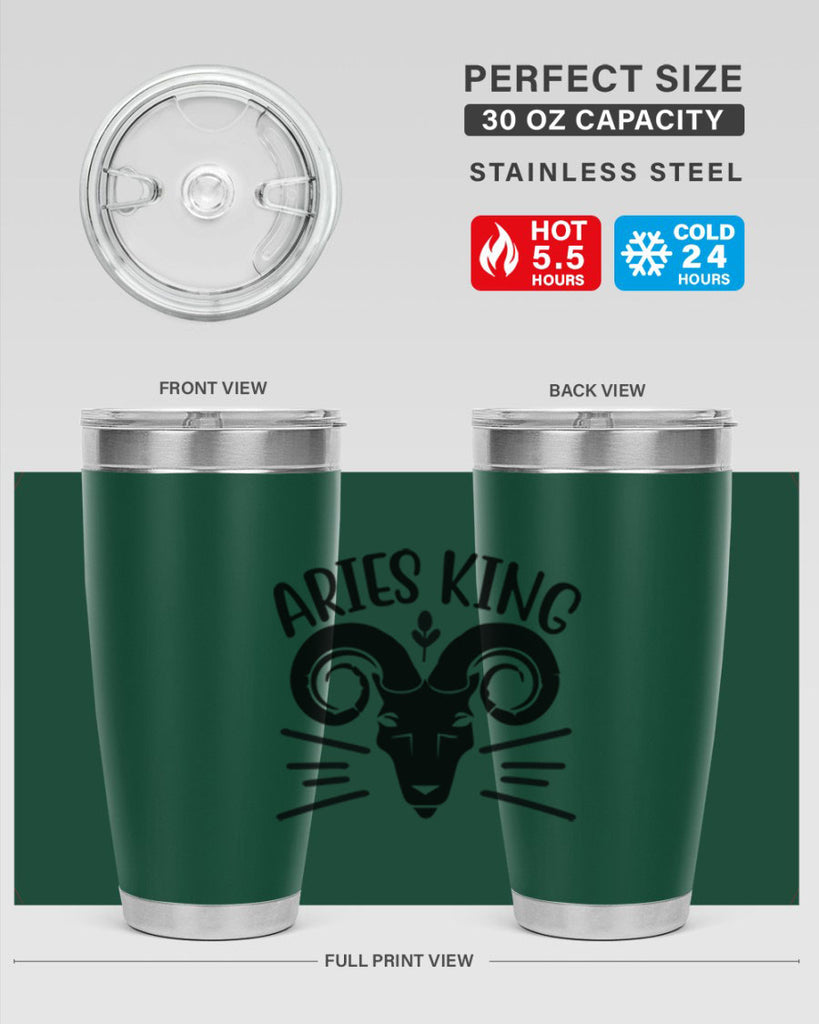 Aries king 109#- zodiac- Tumbler