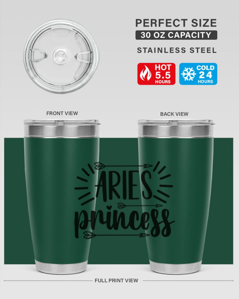 Aries princess 115#- zodiac- Tumbler