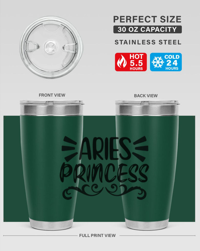 Aries princess 117#- zodiac- Tumbler