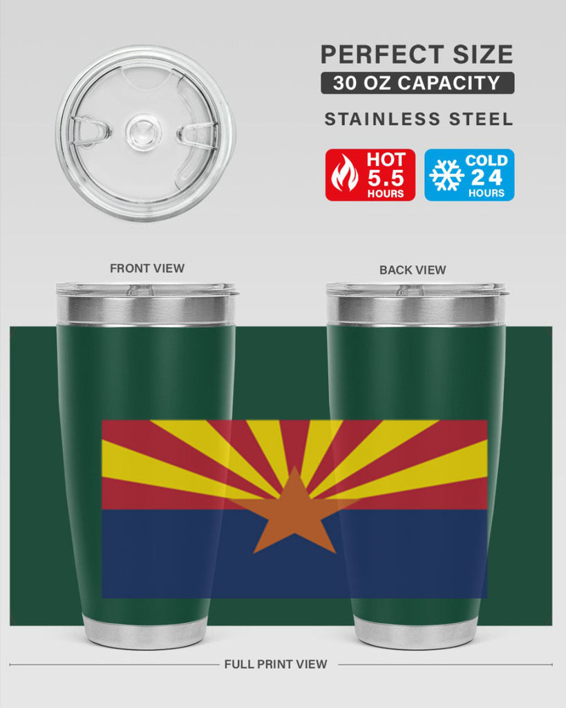 Arizona 49#- Us Flags- Tumbler