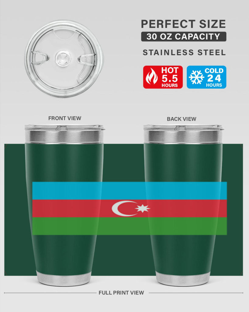 Azerbaijan 187#- world flags- Tumbler