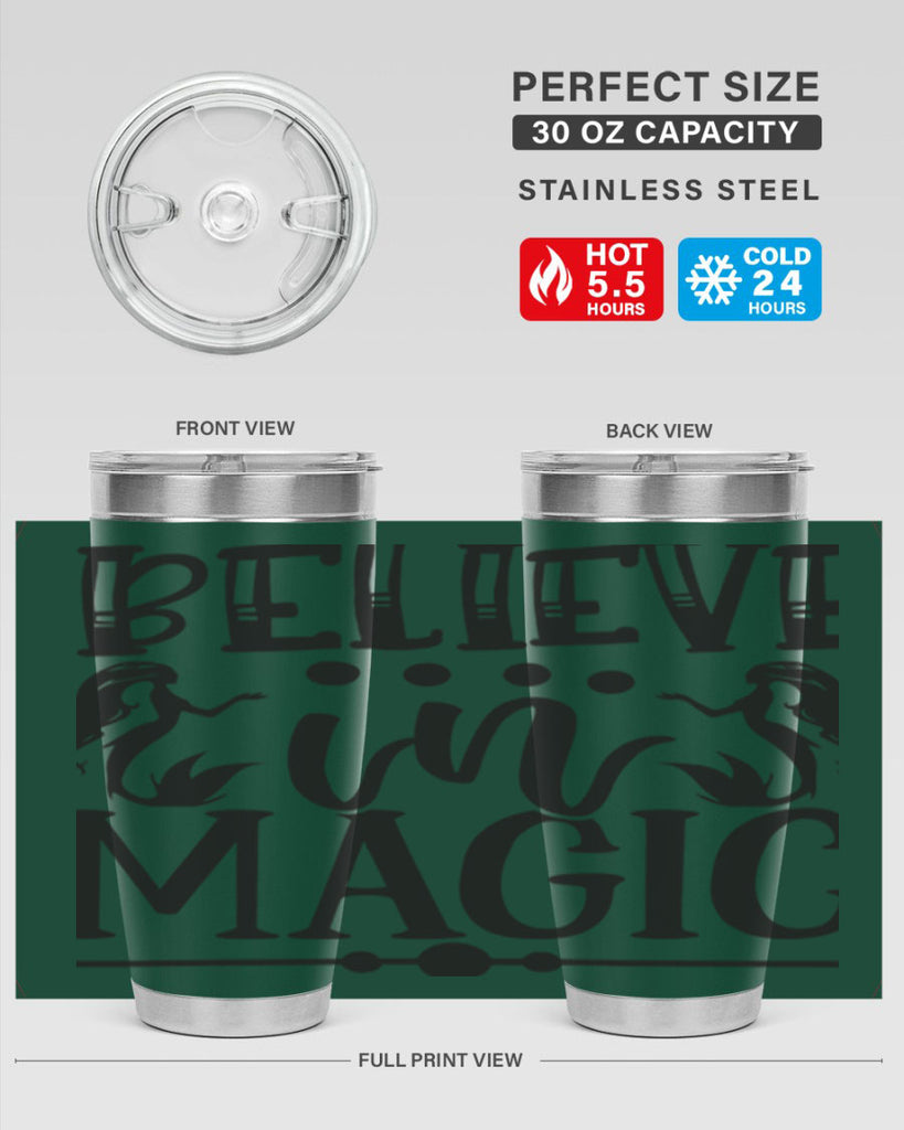 Believe in magic 65#- mermaid- Tumbler