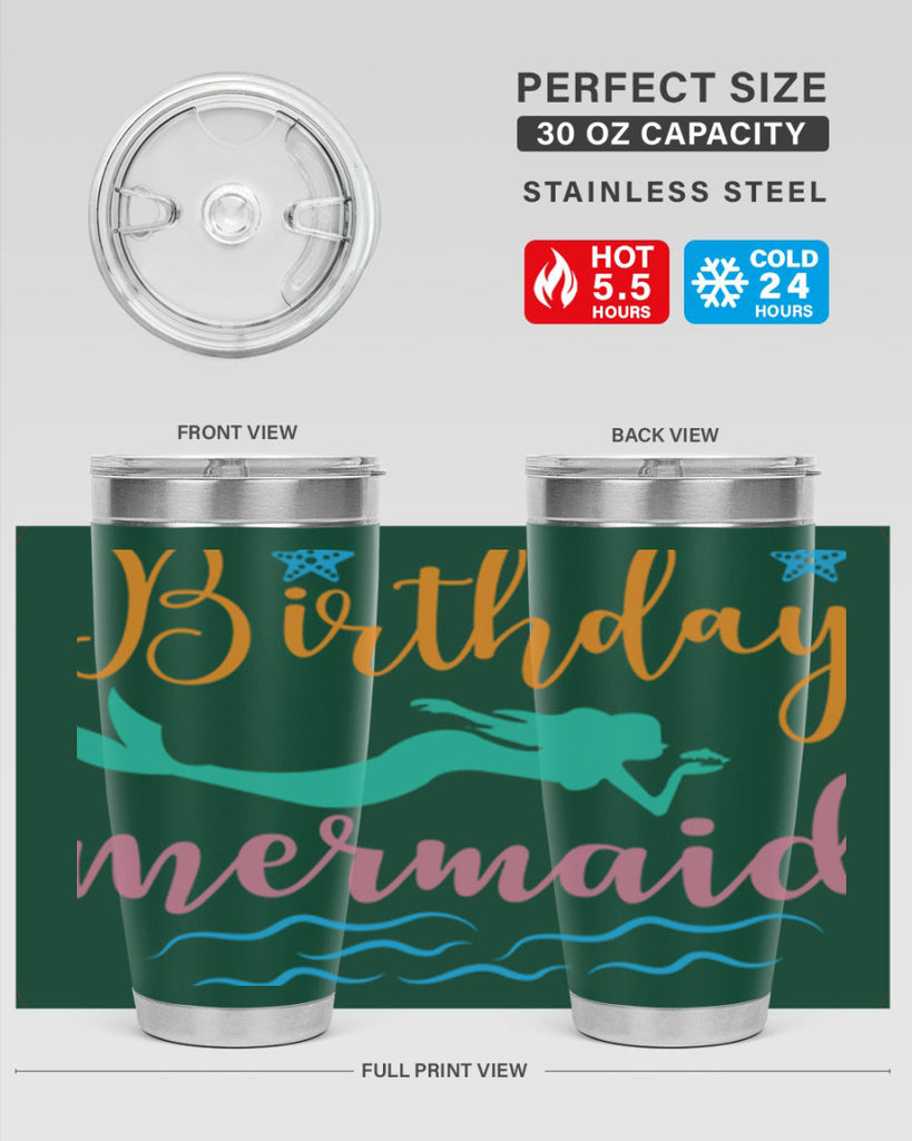 Birthday Mermaid Design 79#- mermaid- Tumbler