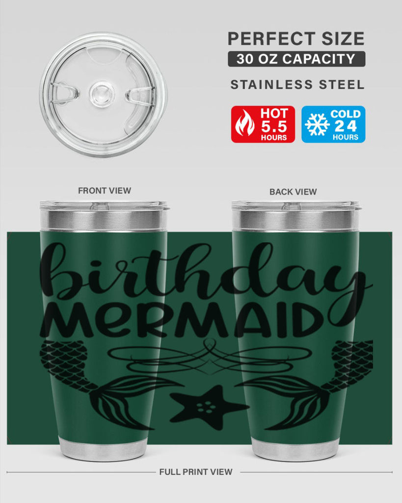 Birthday mermaid 76#- mermaid- Tumbler