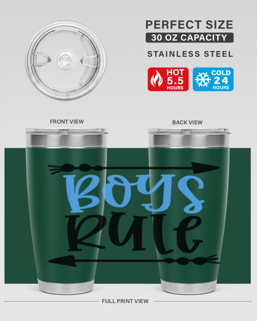 Boys Rule Style 108#- baby- tumbler