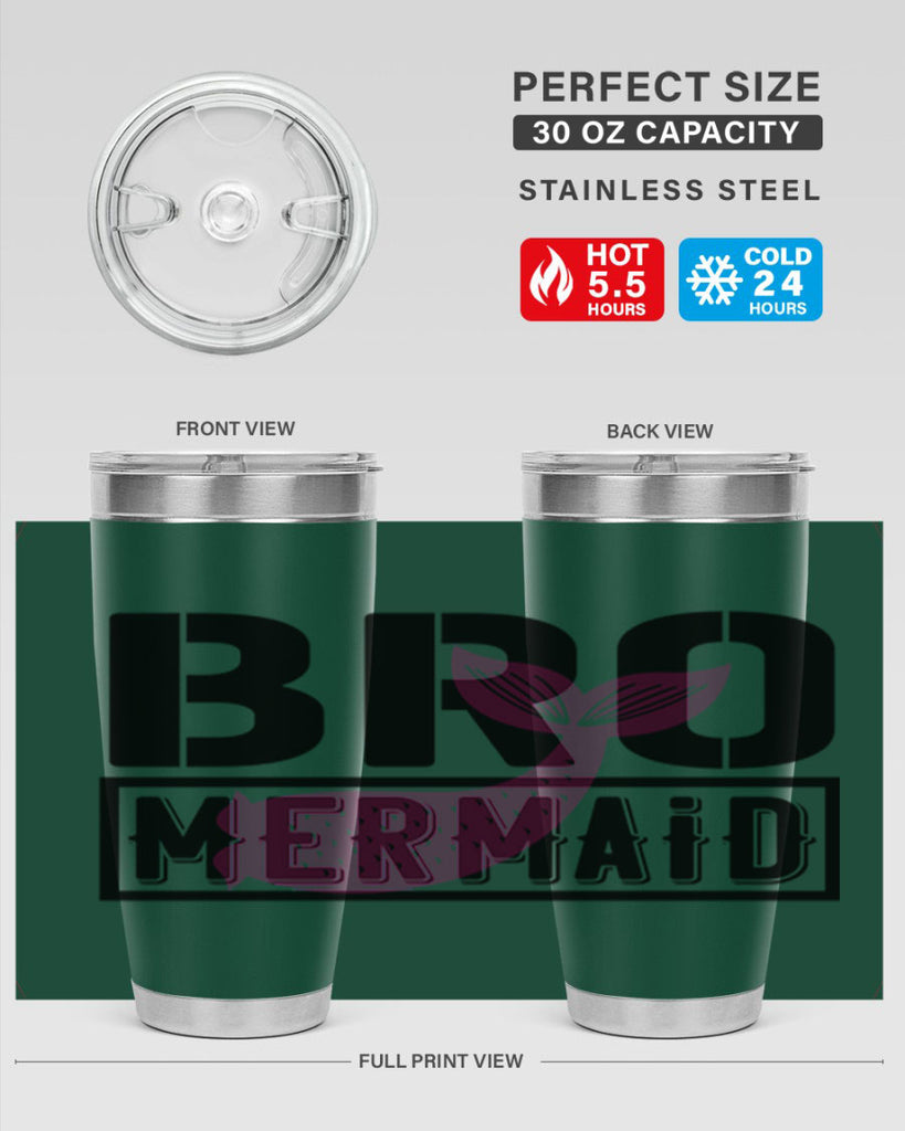 Bro mermaid 85#- mermaid- Tumbler