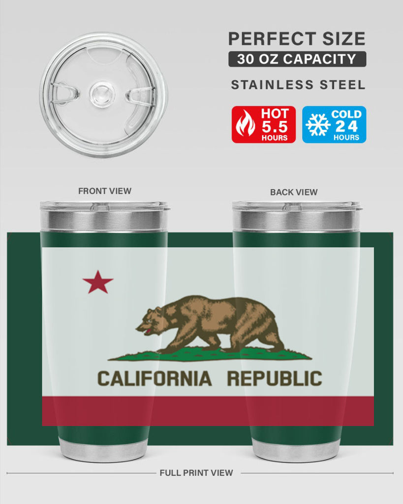 California 47#- Us Flags- Tumbler