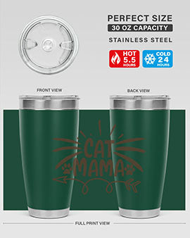 Cat Mama Style 5#- cat- Tumbler
