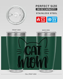 Cat Mom Style 85#- cat- Tumbler