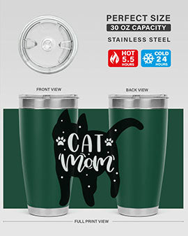 Cat Mom Style 86#- cat- Tumbler