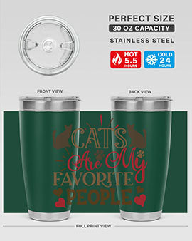 Cats Are My Favorite People Style 8#- cat- Tumbler