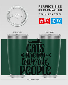 Cats Are My Favorite People Style 90#- cat- Tumbler