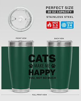 Cats Make Me Style 40#- cat- Tumbler