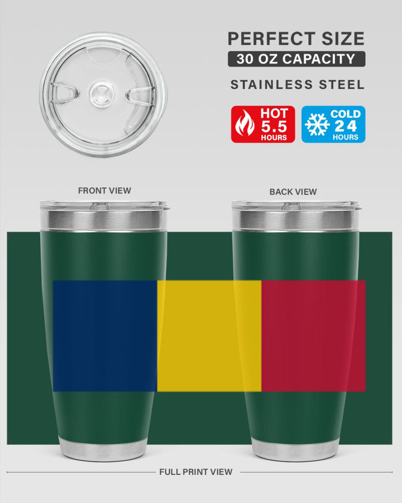 Chad 164#- world flags- Tumbler