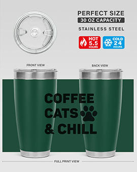 Coffee Cat Style 41#- cat- Tumbler