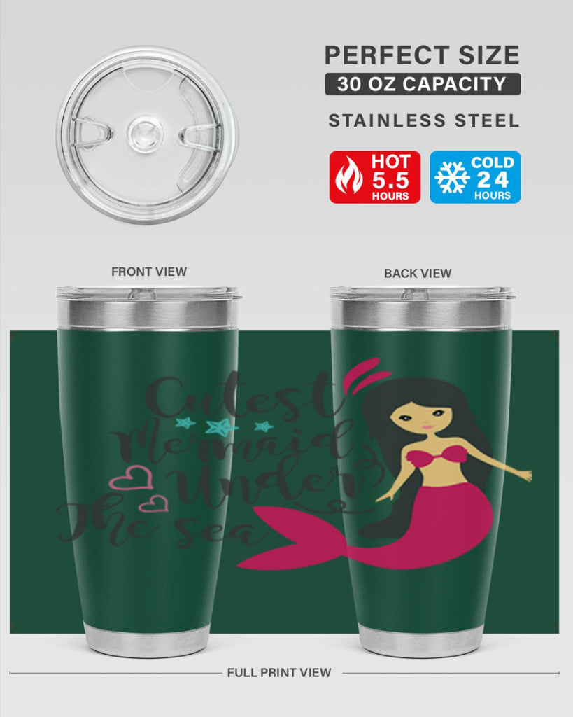 Cutest Mermaid under the sea 95#- mermaid- Tumbler