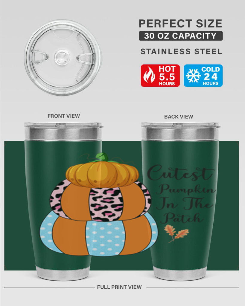 Cutest Pumpkin in the Patch 64#- fall- Tumbler