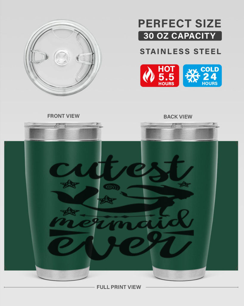 Cutest mermaid ever design 103#- mermaid- Tumbler