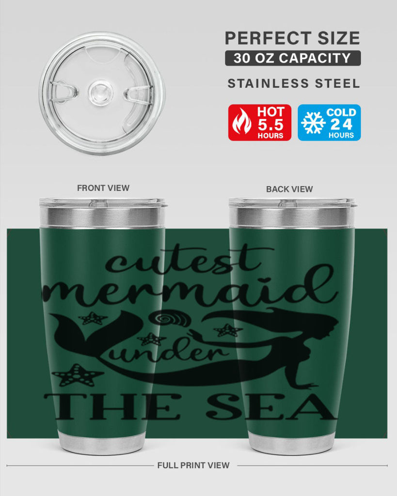 Cutest mermaid under the sea 110#- mermaid- Tumbler