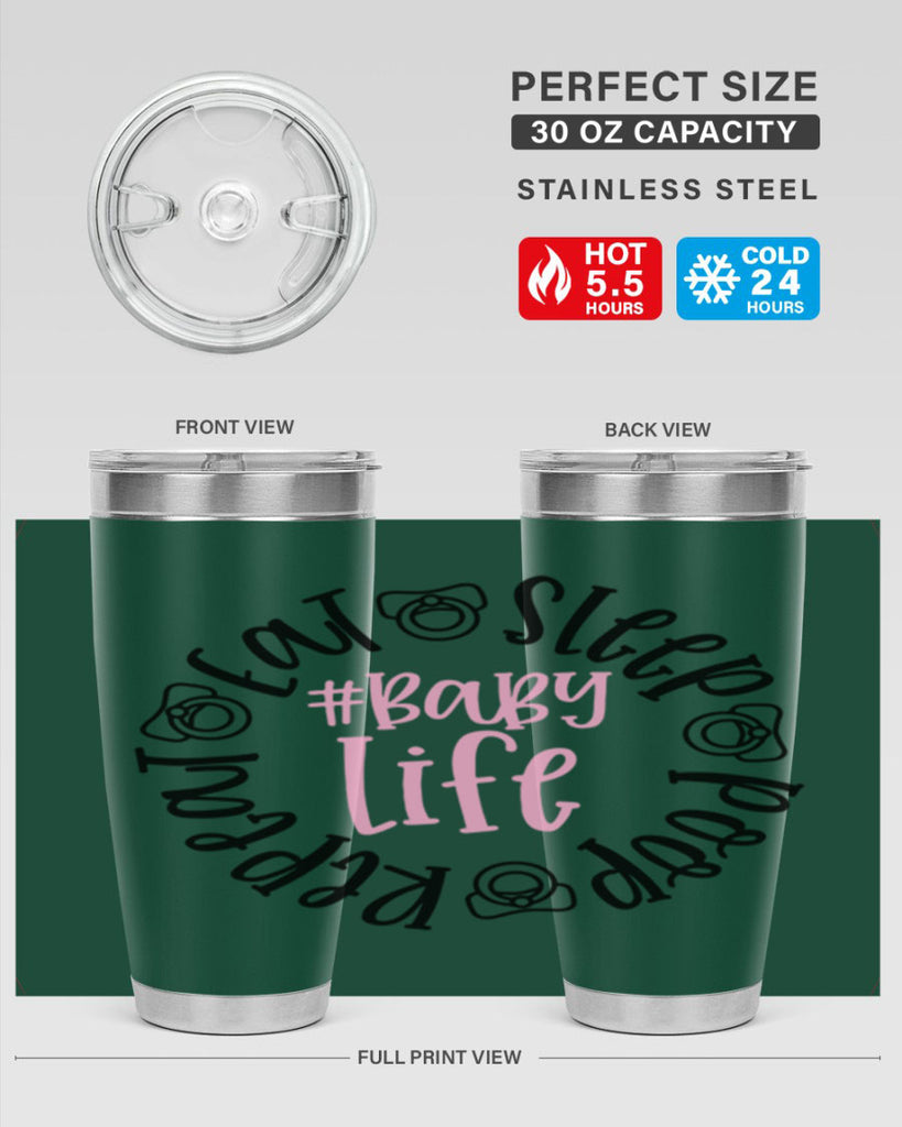 Eat Sleep Poop Repeat BabyLife Style 97#- baby- tumbler