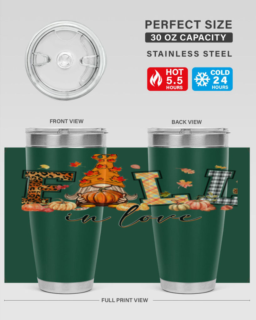 FALLinloveFallGnome 151#- fall- Tumbler