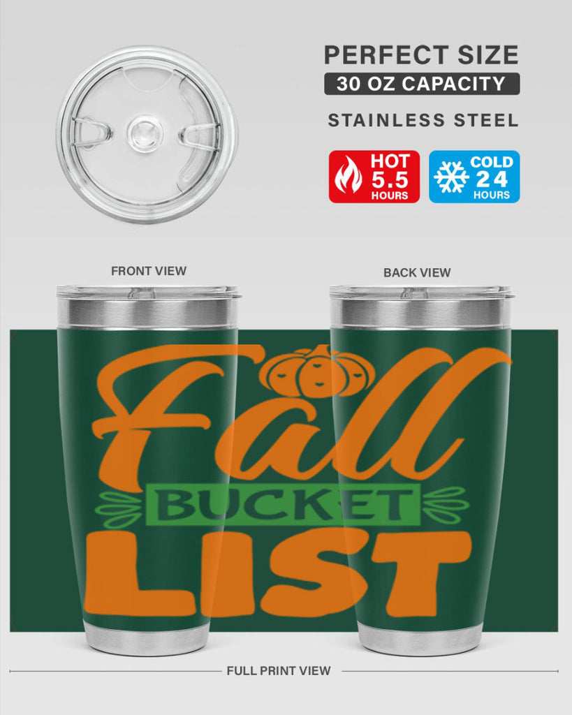 Fall Bucket List 93#- fall- Tumbler